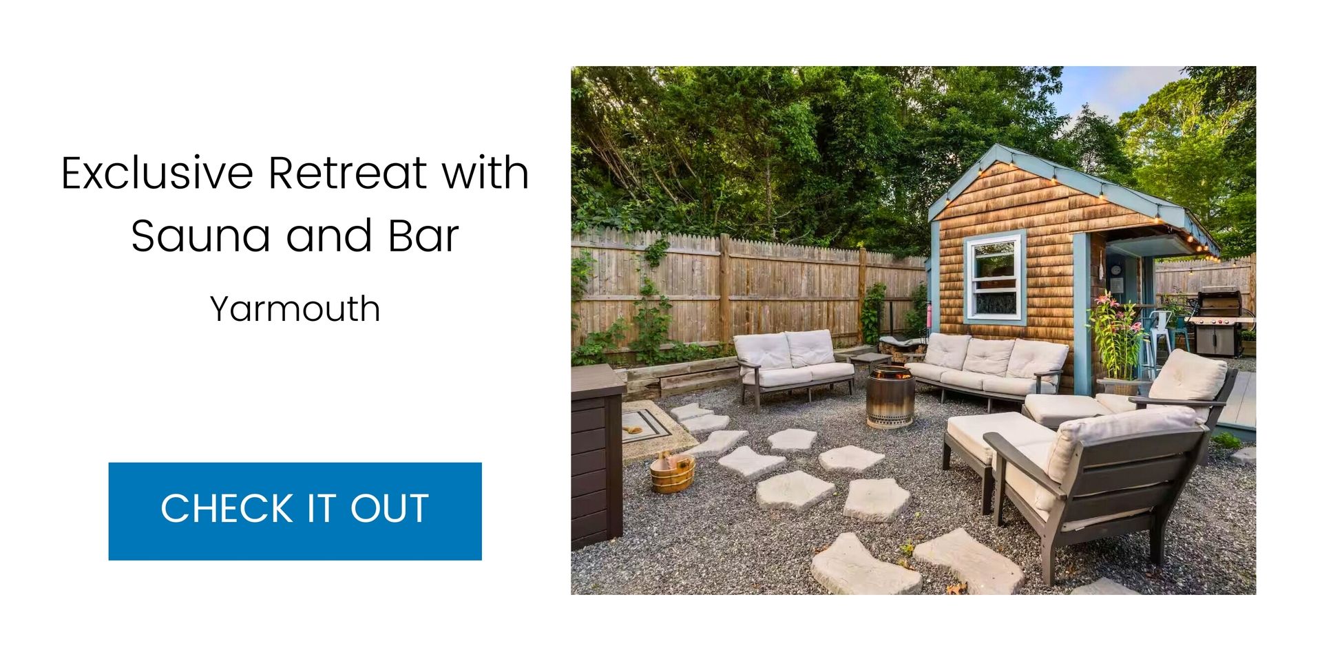 Exclusive retreat with sauna and bar