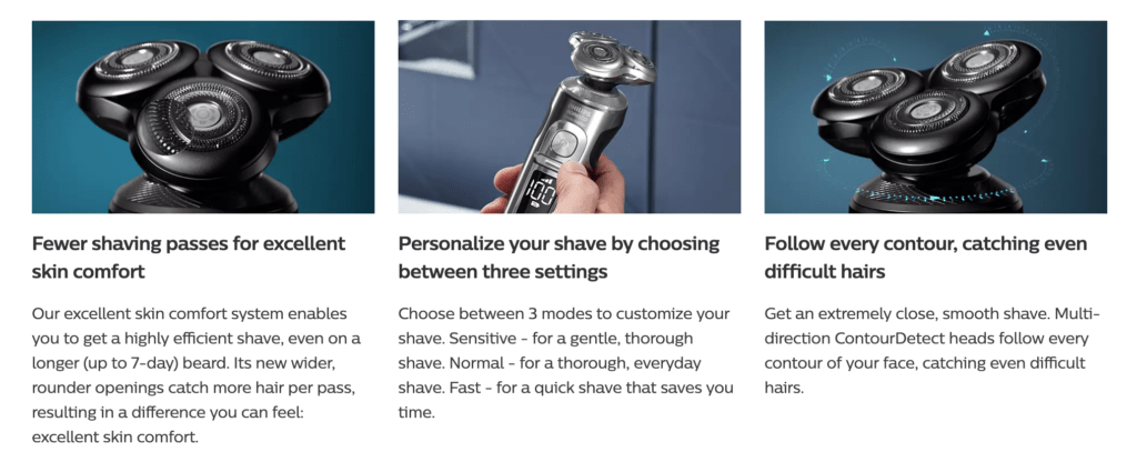 image 4 | Shaving needs to be both comfortable and up to the mark, along with being efficiently done. Here's a guide for the best electric shavers for men in 2021, to help you choose the best! | electric shavers, Gift for him
