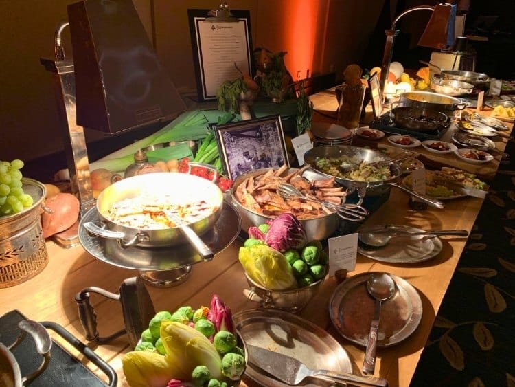 Chateau Montebello harvest table