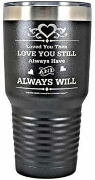 Engraved Stainless Steel Vacuum Insulated Travel Mug