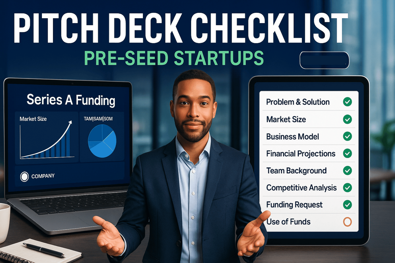 Pitch Deck Checklist for Pre-Seed Startups