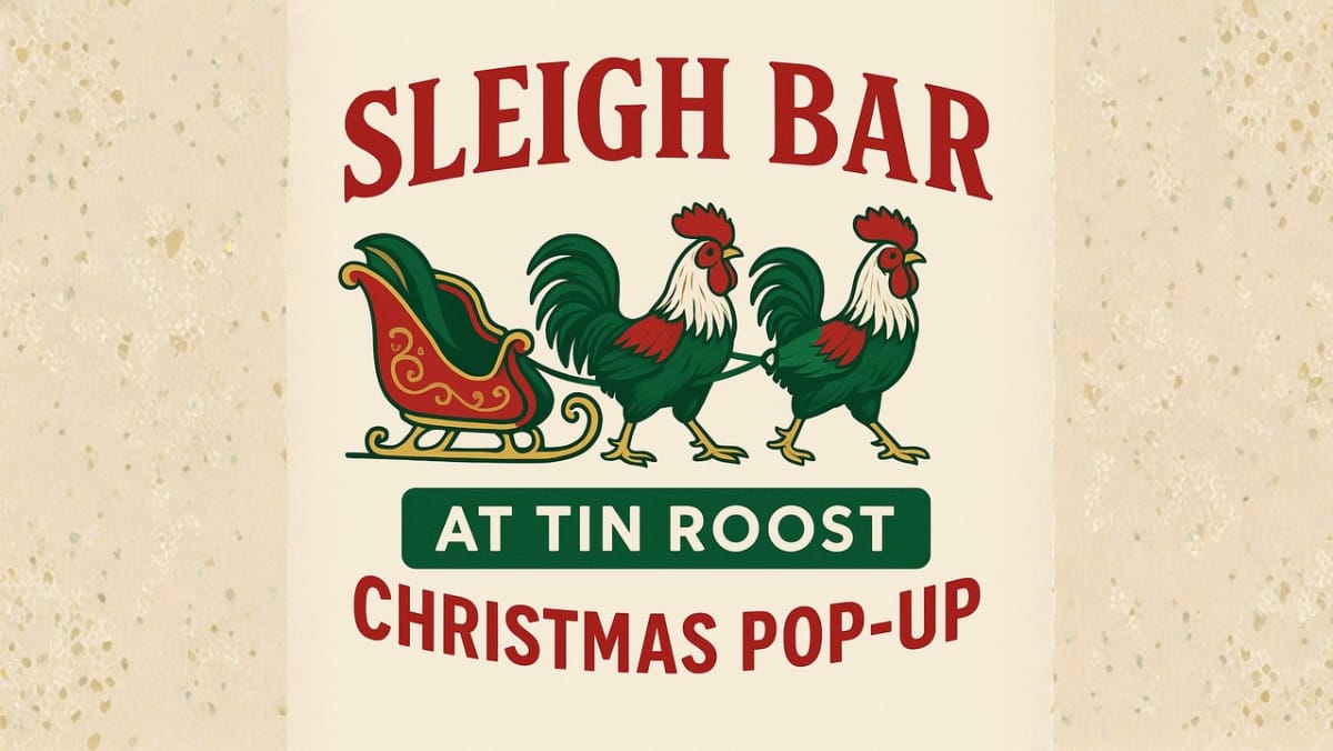 Tin Roost Sleigh Bar Christmas Pop-Up