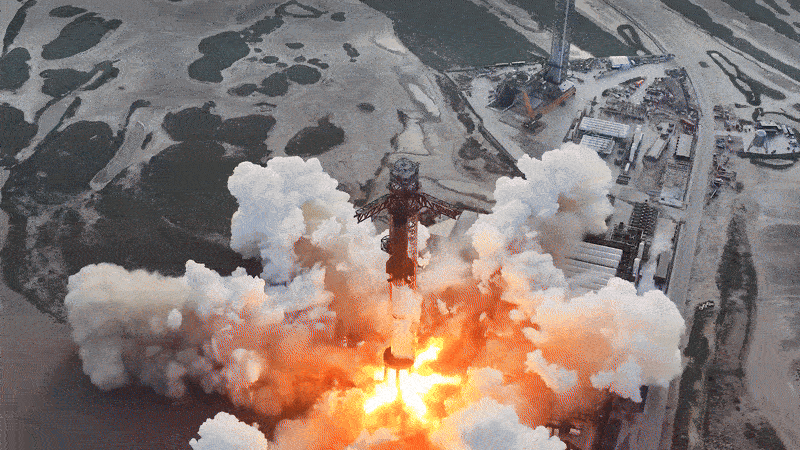 A video showing SpaceX's Starship Flight 10 megarocket launch into space from Starbase, Texas on Aug. 26, 2025.(Credit: SpaceX)
