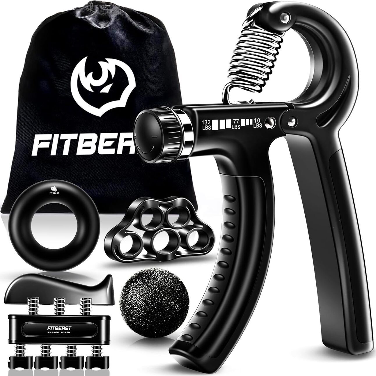 Grip-Strength Trainer – Handheld grip exerciser for strengthening hands and forearms, suitable for climbers, gamers, or rehab routines.