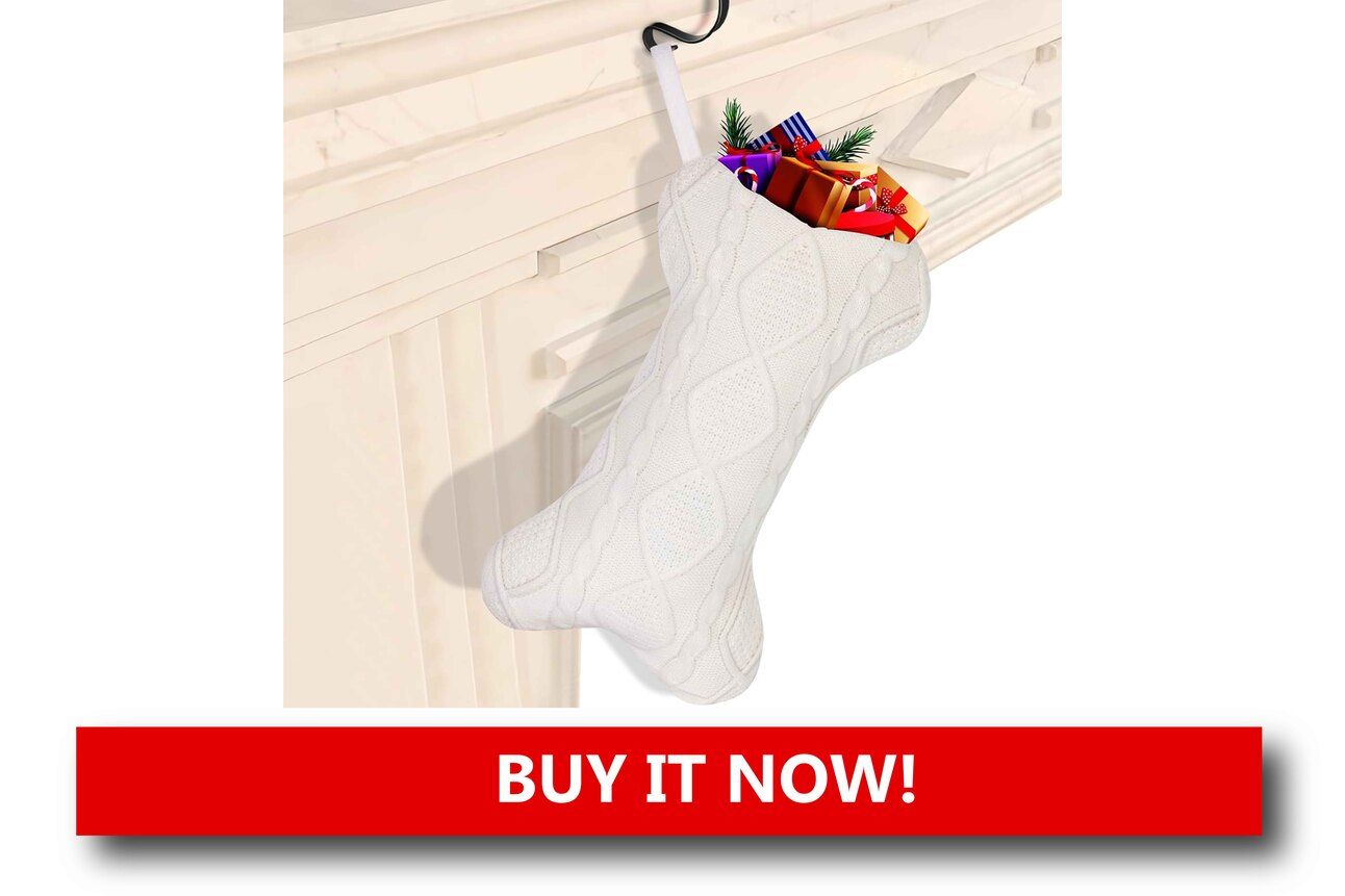 Zero-Waste Holiday Pet Stockings Alt text: A handmade pet stocking sewn from recycled denim and felt, hanging by the fireplace with eco-friendly pet toys and treats peeking out.
