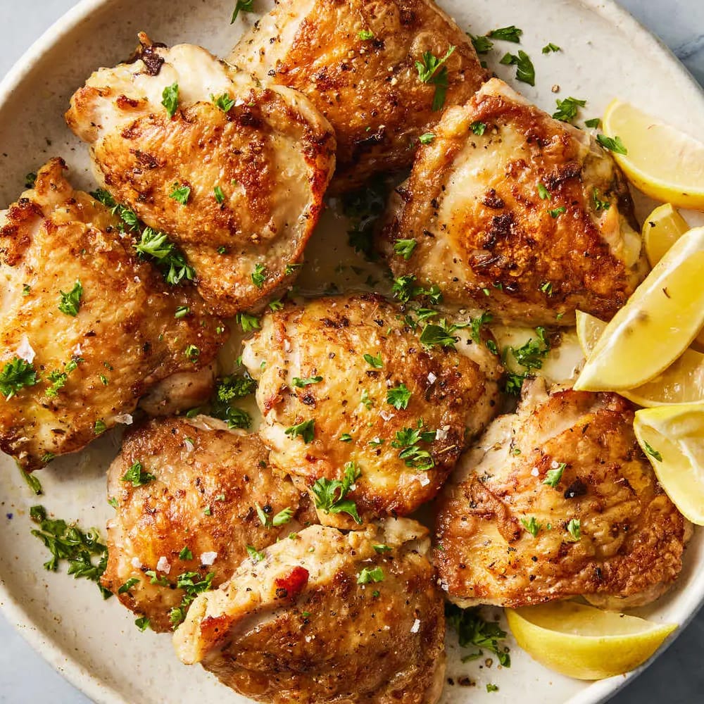 Chardonnay Baked Chicken Thighs pairing