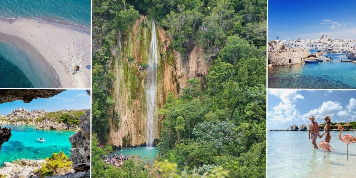 Island images collage
