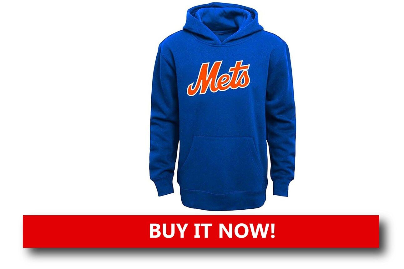 MLB Team Youth Hoodie A pullover hoodie made in youth sizes with an official team logo. Designed for layering and keeping warm during cooler baseball months.