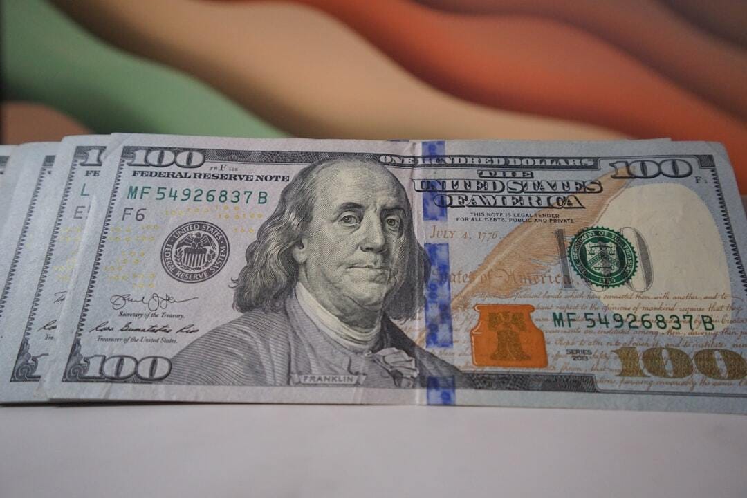 Money with Colorful Background 