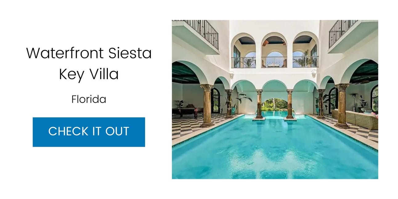 Waterfront Siesta Key Villa with breathtaking pool – Sarasota, Florida