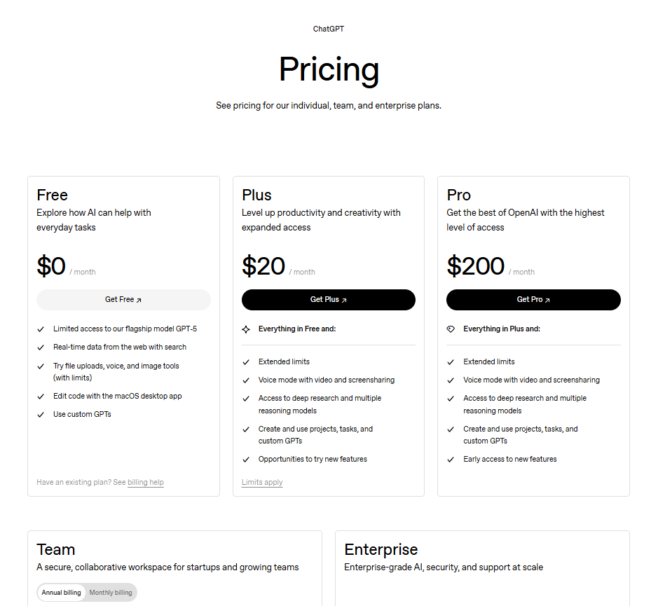 pricing