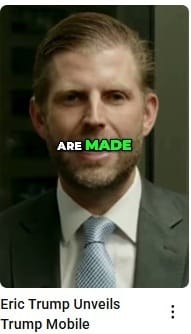 Eric Trump Unveils Trump Mobile