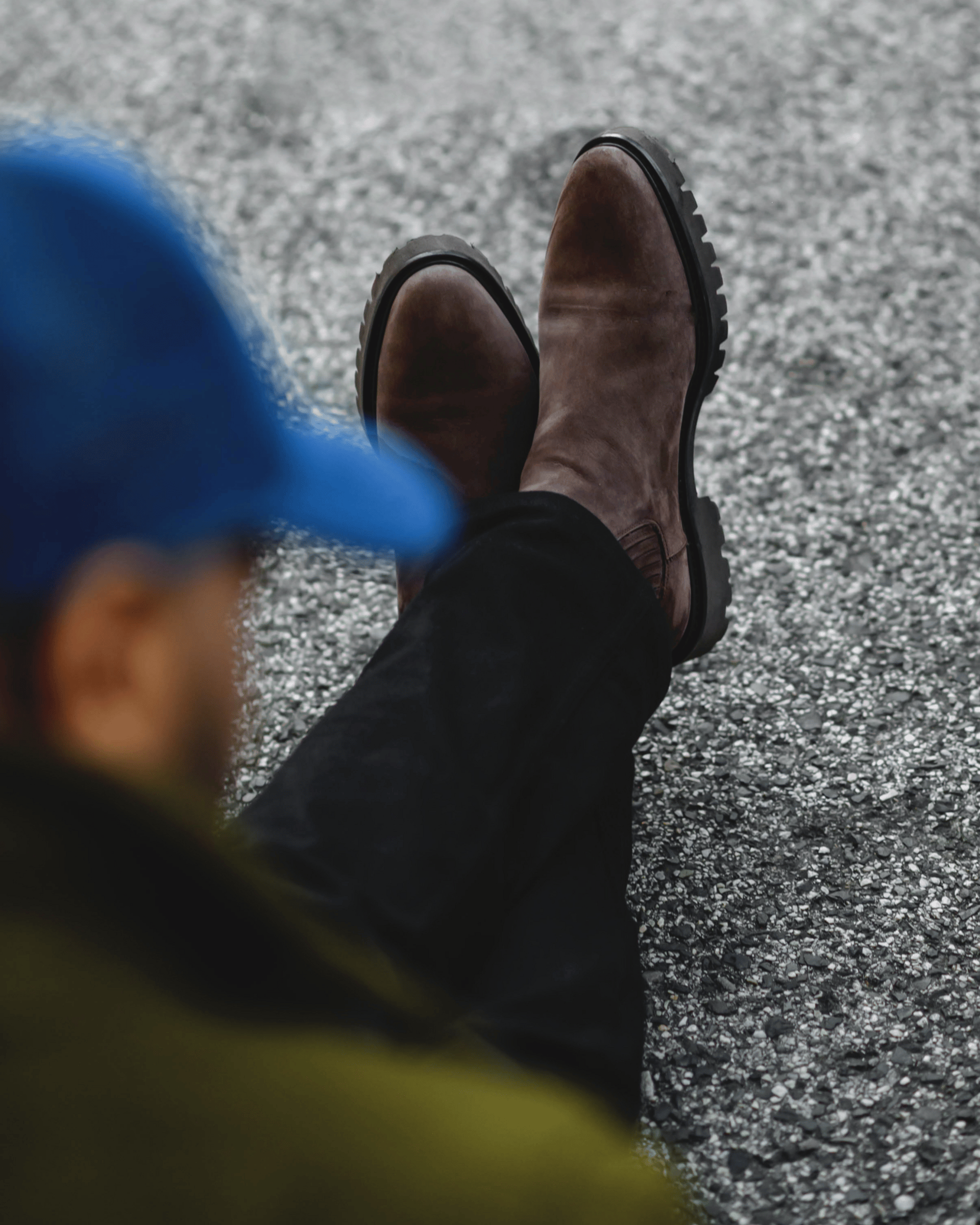 Southern Gents Emerson Lug Sole Chelsea Boots in Brown.