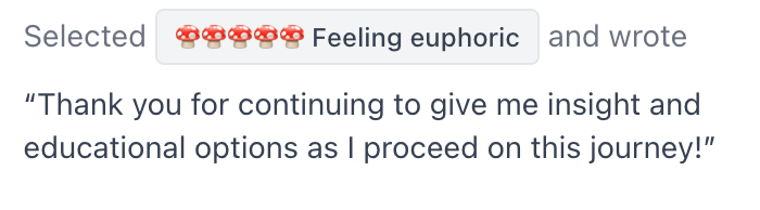 Feeling euphoric