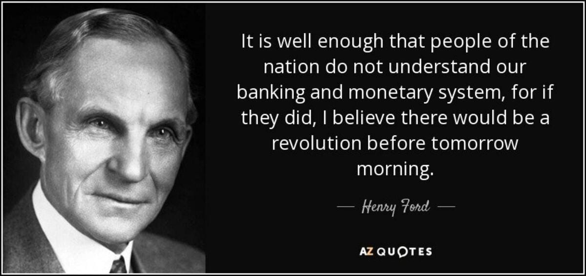 Henry Ford quote: It is well enough that people of the nation do...