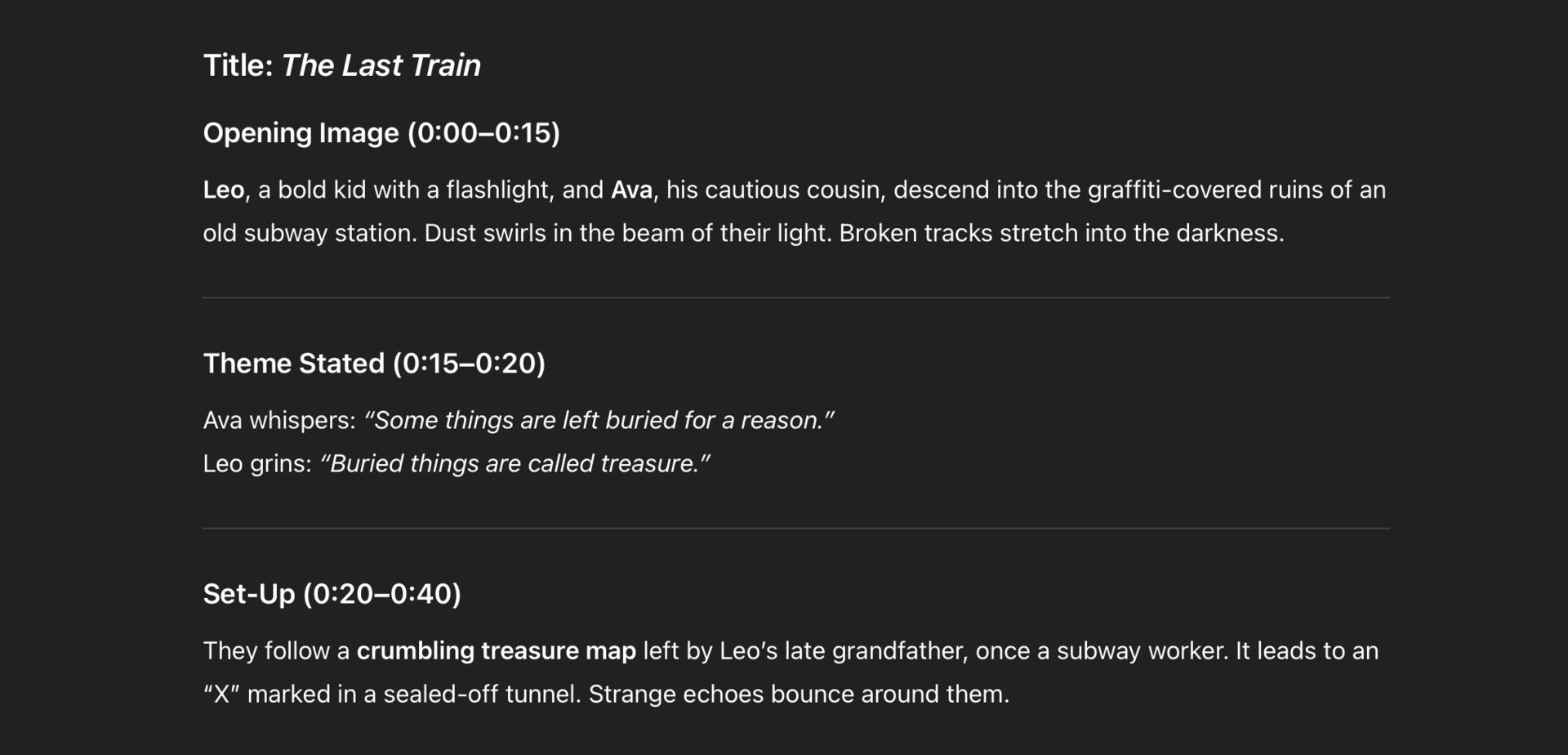 Review & Select Story Concepts