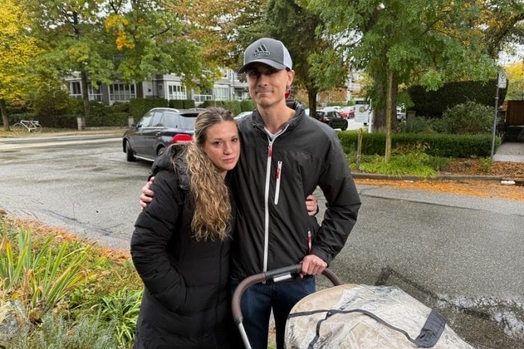 The Windt family, with Kaitlyn, left, Alec, right, and their two-year-old son in the stroller