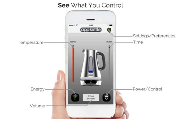 AppKettle smart connected kettle