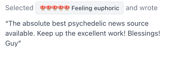 Feeling euphoric