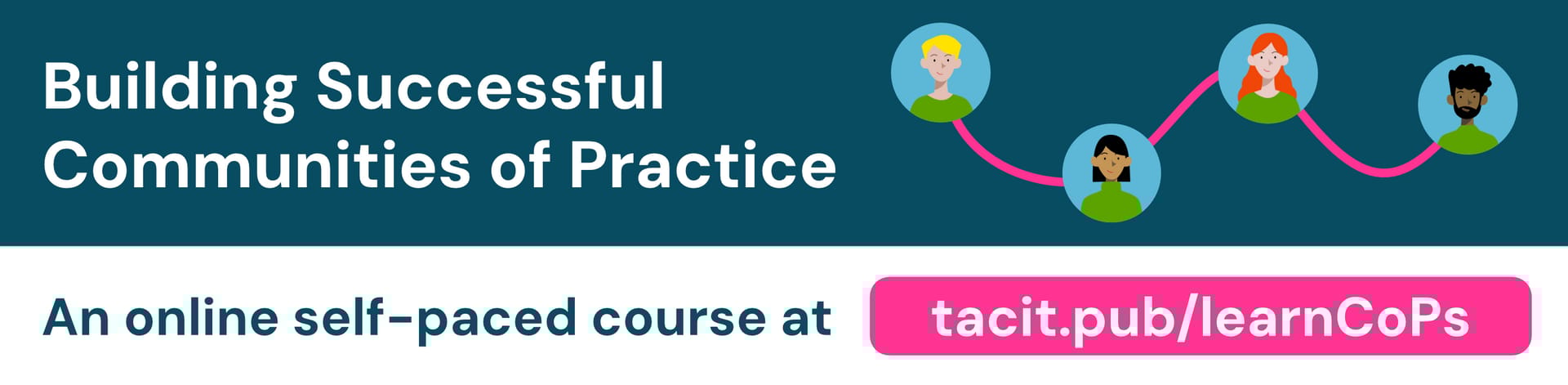 Building Successful Communities of Practice, an online slf-paced course at tacit.pub.learnCoPs