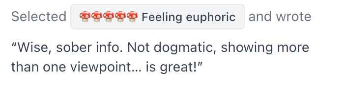 Feeling euphoric