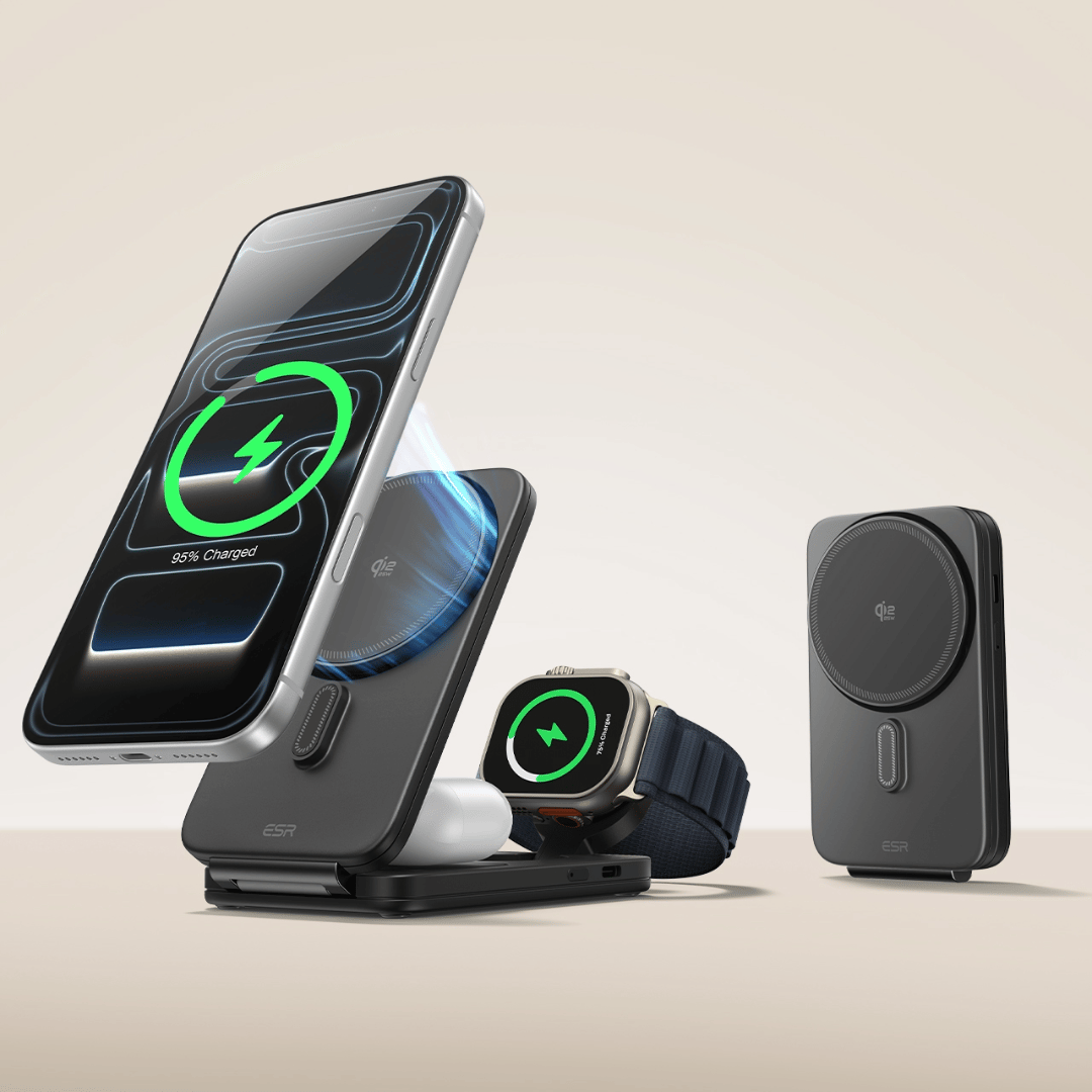 ESR CryoBoost Foldable 3-in-1 Magnetic Charging Station (25W) 