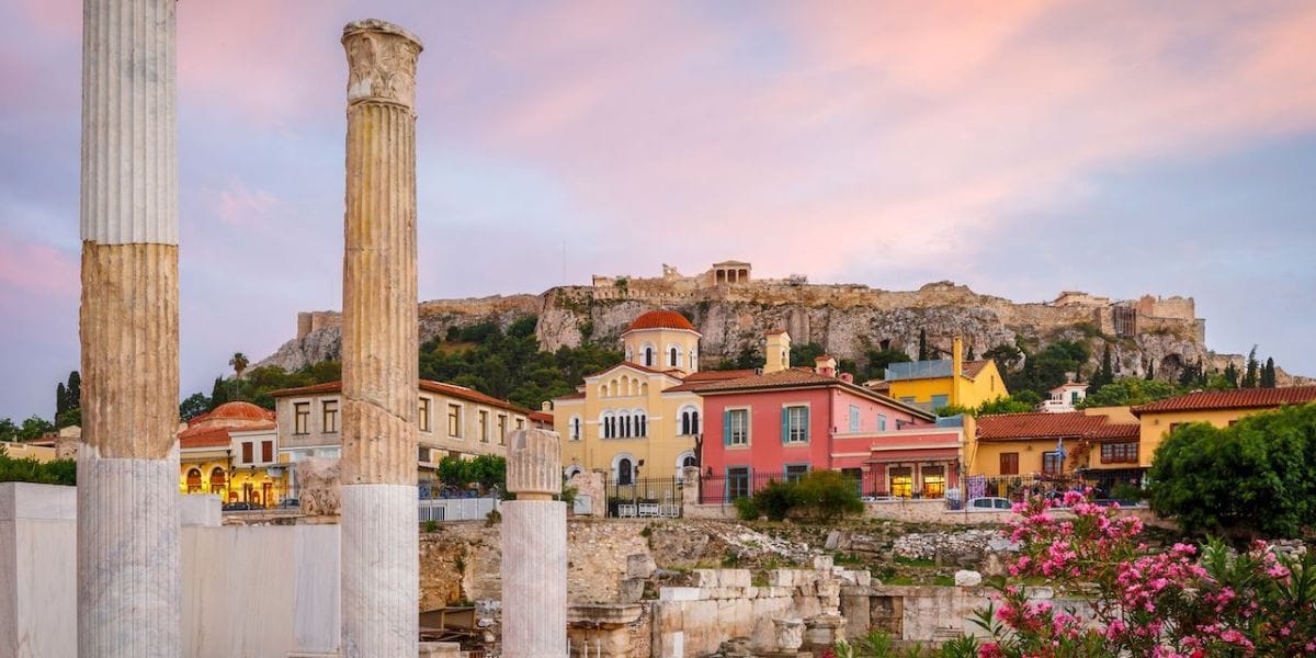 Remains-of-Hadrians-Library-and-Acropolis
