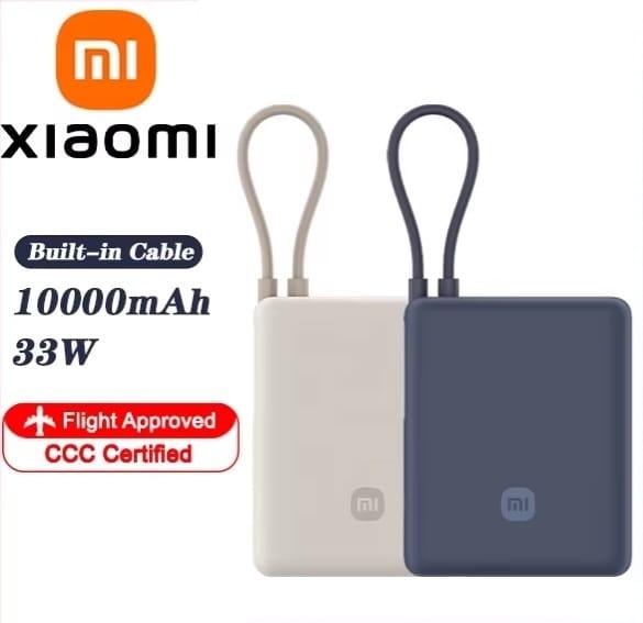 Xiaomi 33W Power Bank 10000 (Integrated Cable) - 3C Certified