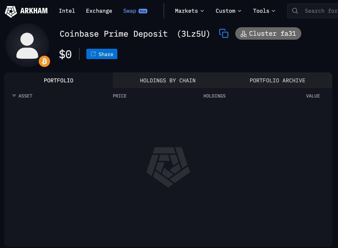 coinbase-address-zero-balance