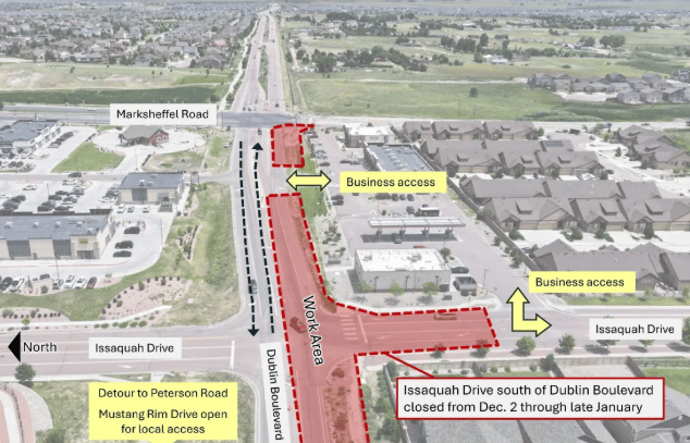 Expect Delays Near Dublin & Marksheffel