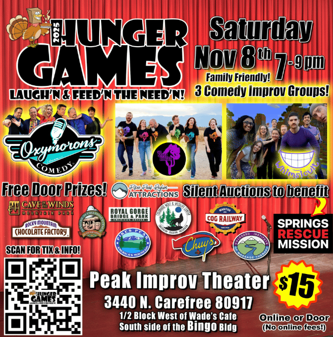 Sat, Nov 8 @ 7:30pm - Hunger Games charity comedy show