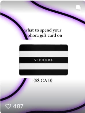 Sephora – “What Should I Spend This On?”
