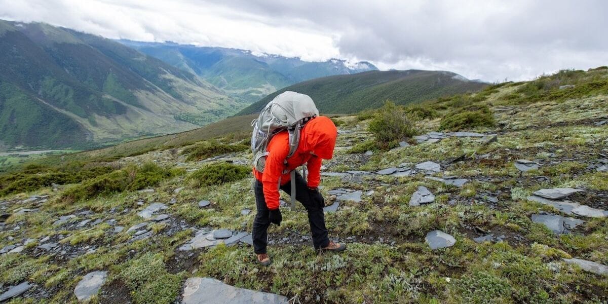 trying to breathe in the mountains
