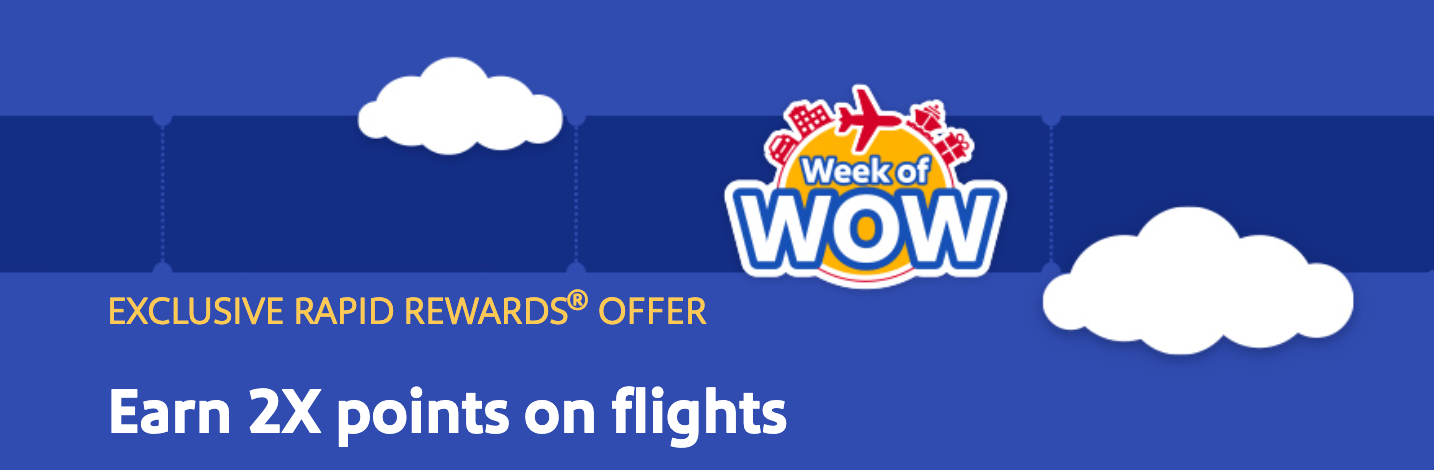 Southwest double points promo