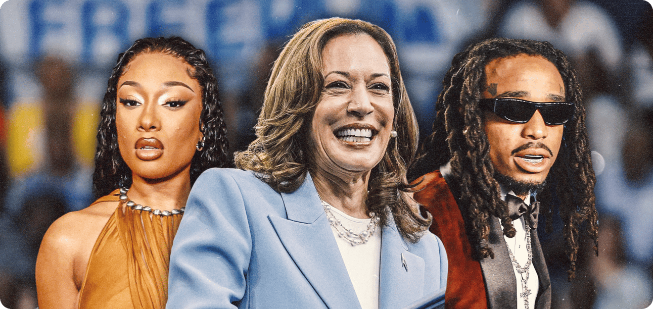 Megan Thee Stallion, Kamala Harris and Quavo