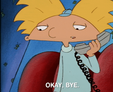 Hey Arnold bye GIF