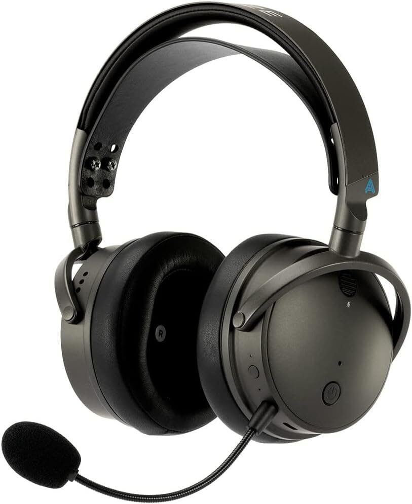 Audeze Maxwell – The High-Fidelity Gem A premium wireless headset with planar magnetic drivers and a sleek design, paired with a Cyberpunk 2077 gaming setup.
