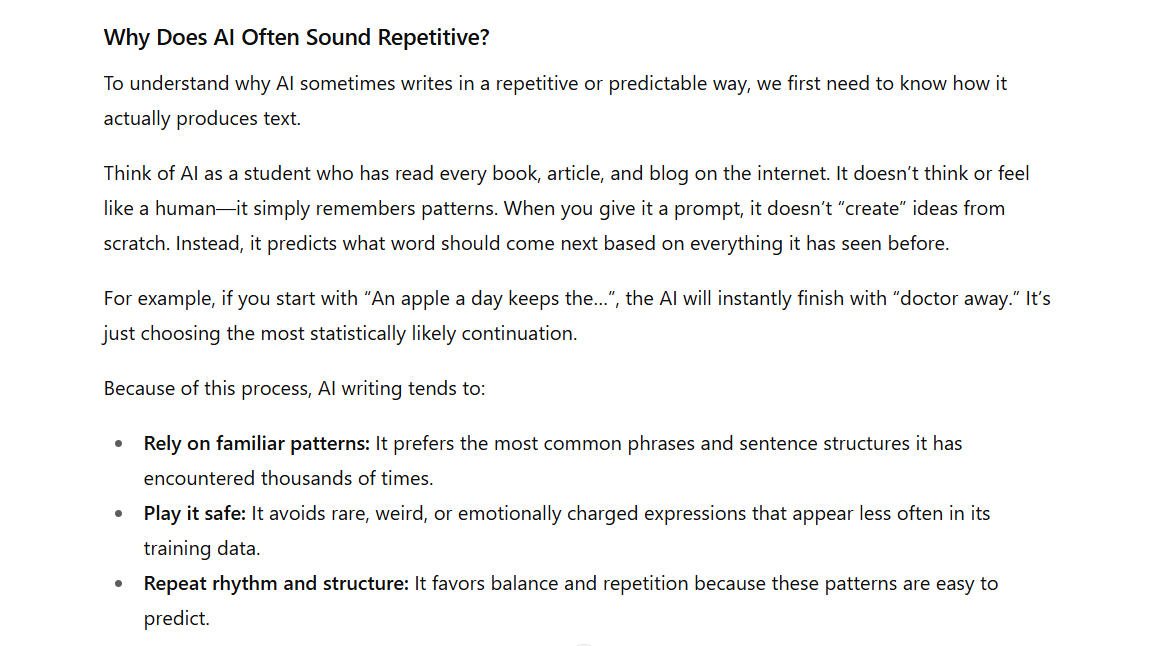 why-does-ai-often-write-in-a-repetitive-way
