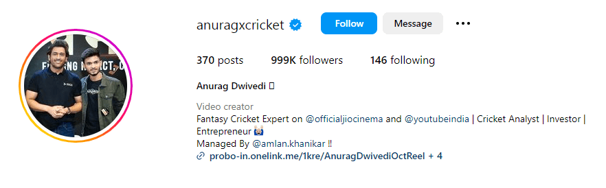 Anurag Dwivedi Instagram