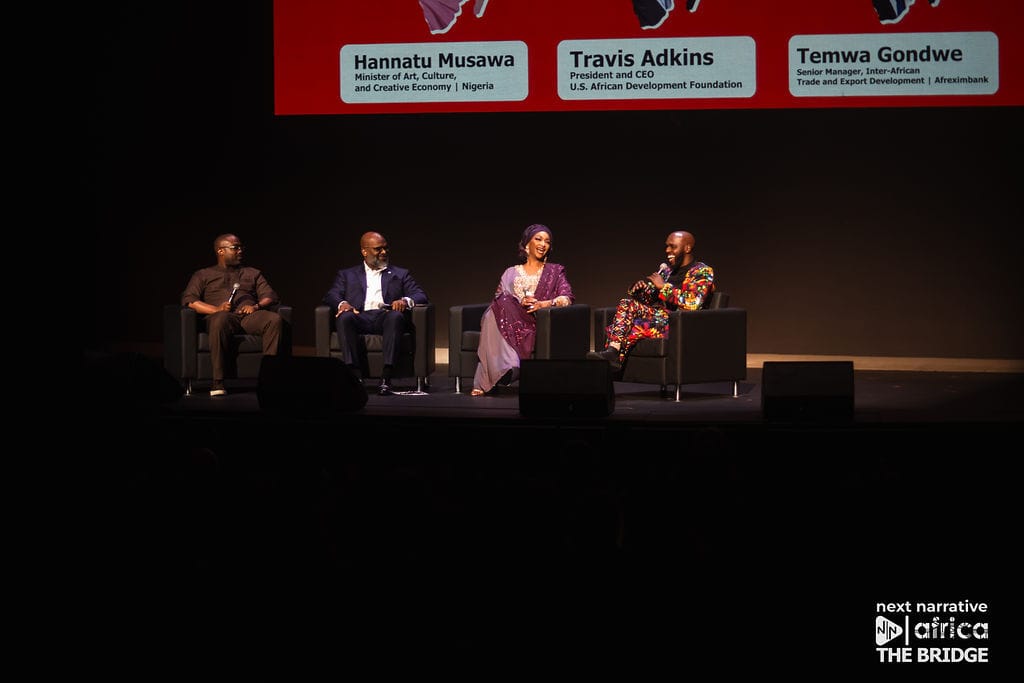 Panel speakers at the Next Narrative Africa event alongside the UN General Assembly.