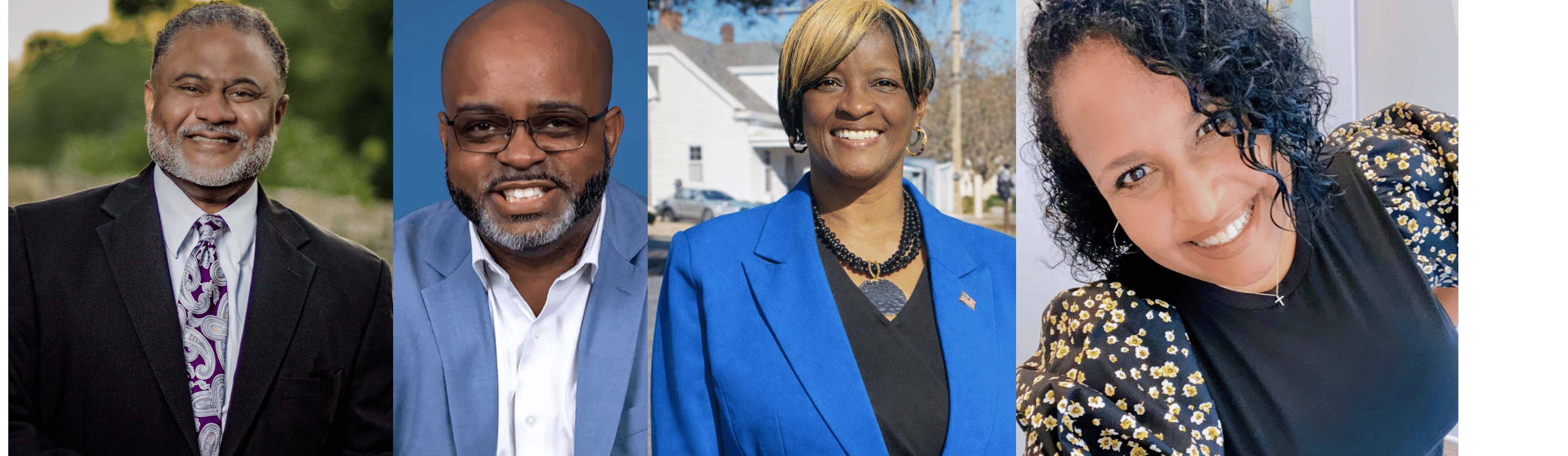 Rev. Rodney Sadler, Rep. Rodney Pierce, Patricia Smith, and Veleria Levy, who defeated right-wing Democrats in key North Carolina state house races last week