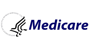 Medicare logo showing a blue stylized eagle in profile with the words “Medicare” in bold navy blue text to the right.
