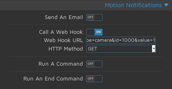 Motion Detection 2 - Camera and motion detection with Jeedom