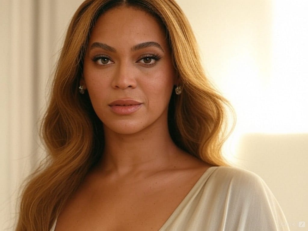 Beyoncé performing on stage, recognized for her artistry in music, fashion, and film, including Dreamgirls and Black Is King.