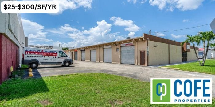 small bay for lease in Miami, FL