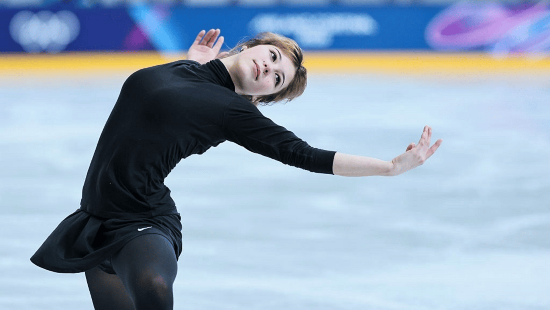  Alysa Liu of United States skates during a practice session ahead of the Milano-Cortina 2026 Olympic Winter Games at Milano Ice Skating Arena