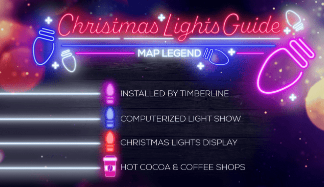 Timberline Landscaping has launched its 13th annual Christmas Lights Guide,