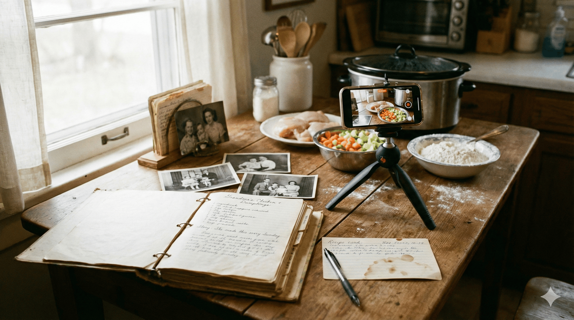January is officially National Slow Cooking Month, making it the perfect time to document—and celebrate—your family’s culinary heritage. Studies show that sharing stories through cooking boosts intergenerational bonds and improves memory recall in older adults. 📝 How to Get Started: Choose one legacy dish (soup, roast, dessert) Invite a child, grandchild, or neighbor to cook it with you Record the recipe and a short story about its origin—on paper or video Store in a shared Google Doc or physical recipe binder Marie D., 72, from Buffalo, NY: "My grandma's stuffed cabbage lives on every winter. Now my granddaughter makes it with me—and she knows why we used breadcrumbs instead of rice during the war." 🔗 Sources: National Today: Slow Cooking Month University of Georgia Extension: Preserving Family Recipes