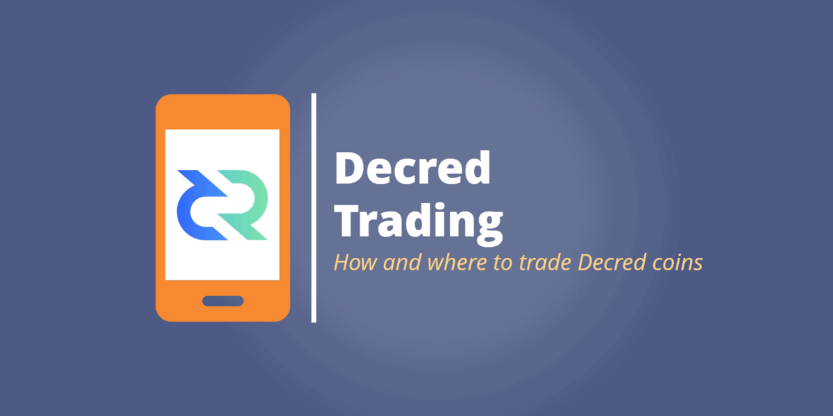 Decred crypto trading