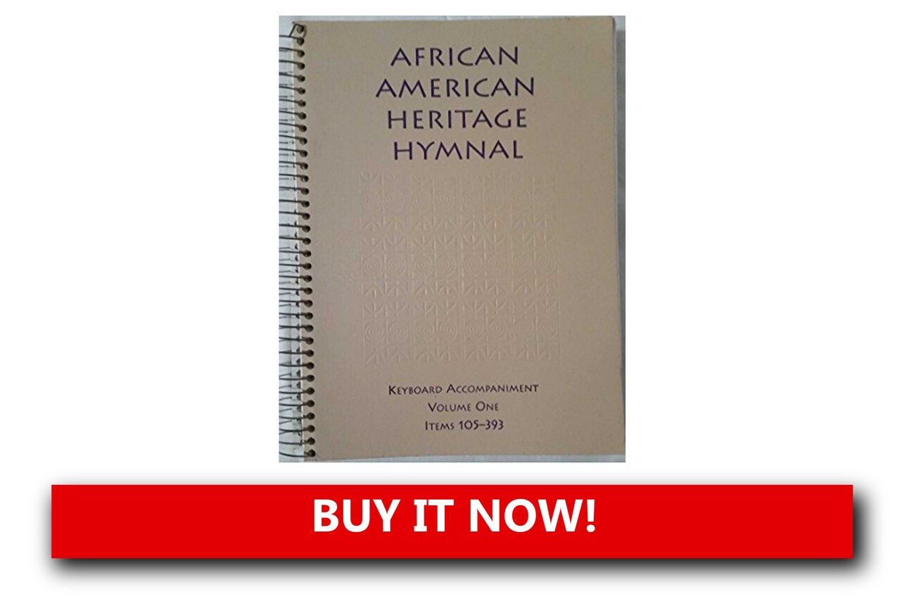 African American Heritage Hymnal by GIA Publications: Cover of the "African American Heritage Hymnal" by GIA Publications, containing hymns, spirituals, and gospel songs.
